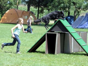 Clara mit Lilli beim Shorty